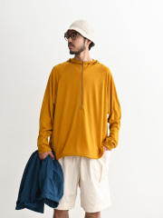 【50%OFF】ill (イル)　メリノウール ハーフジップフーディー Made by ANDER