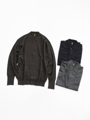 BATONER (バトナー)　BABY WOOL POLO CARDIGAN
