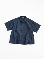 【30%OFF】ORDINARY FITS (オーディナリーフィッツ)　OPEN COLLAR S/S SHIRTS RIPSTOP / SH020IND