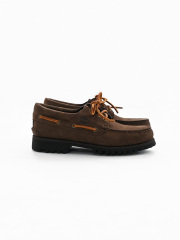 Timberland (ティンバーランド)　スリーアイ(3eye) ラグ ハンドソーン ボート シューズ - ダークブラウンヌバック
