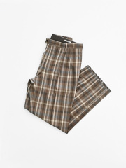 AURALEE (オーラリー)　SUPER FINE TROPICAL WOOL CHECK TWO-TUCK SLACKS
