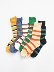 【20%OFF】ROTOTO (ロトト)　RUGBY STRIPE SOCKS