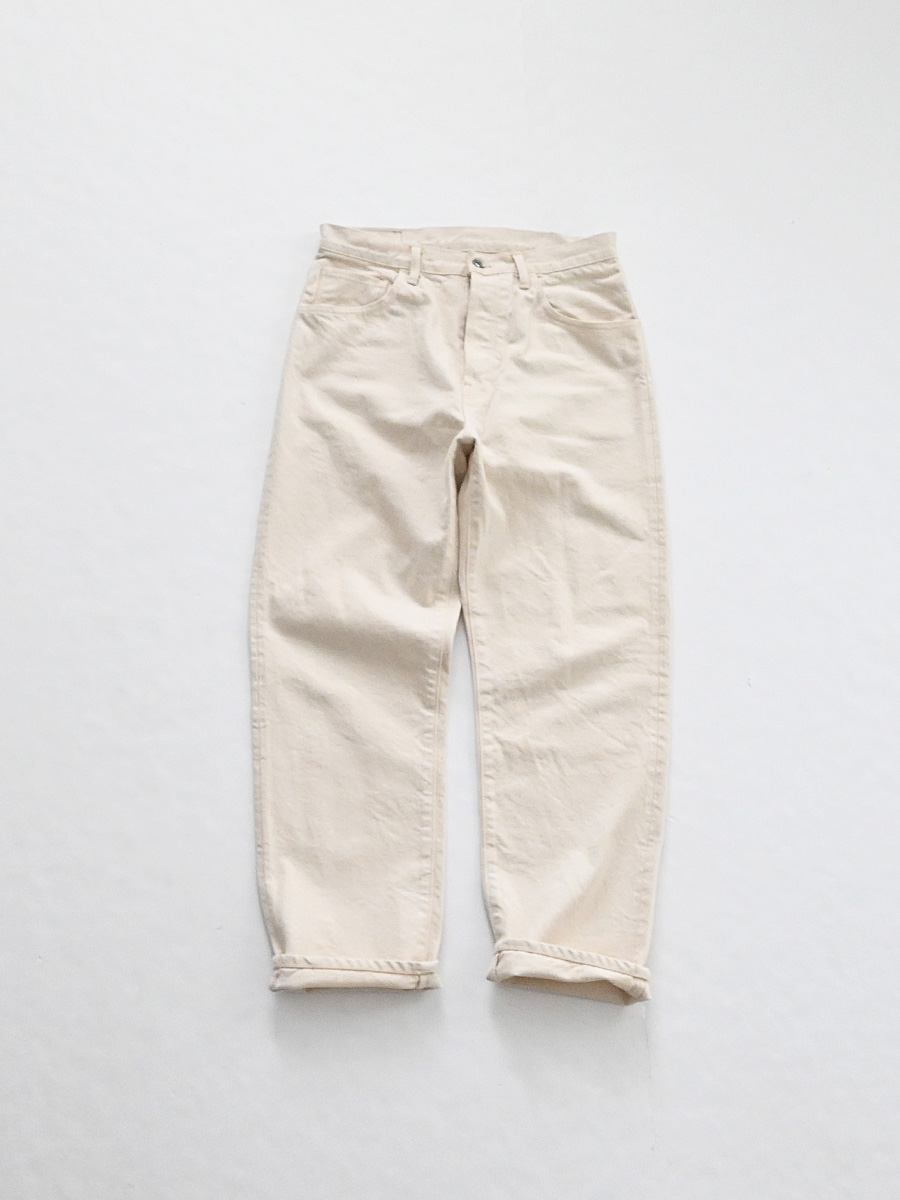 HATSKI (ハツキ)　DENIM01 Loose Tapered Denim -Ecru-