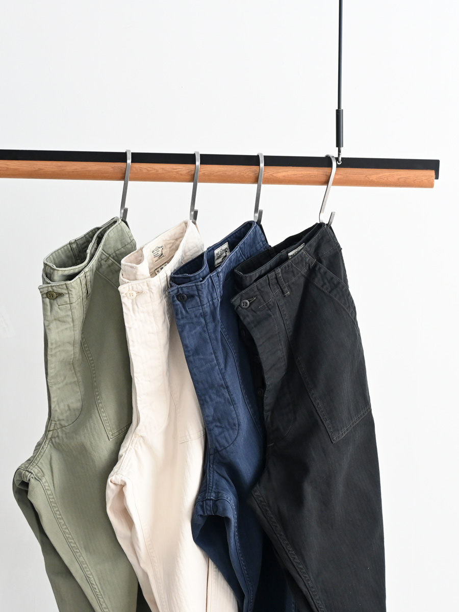 【30%OFF】orSlow (オアスロウ)　HERRINGBONE SUMMER FATIGUE PANTS