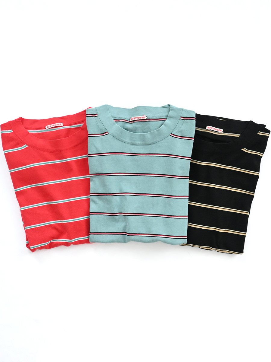 沸騰ブラドン TENDER（ライテンダー）CENTRE RYE TEE STRIPE PIN - トップス