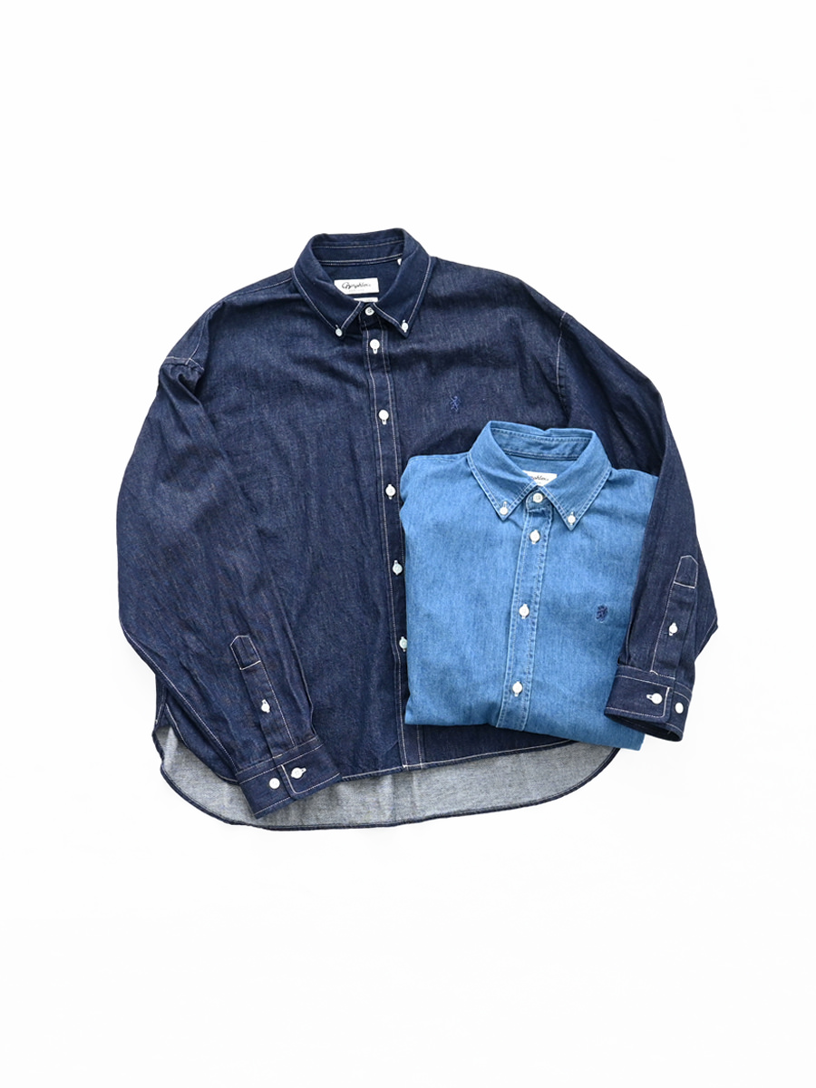 Gymphlex（ジムフレックス）ショートデニム ボタンダウンシャツ