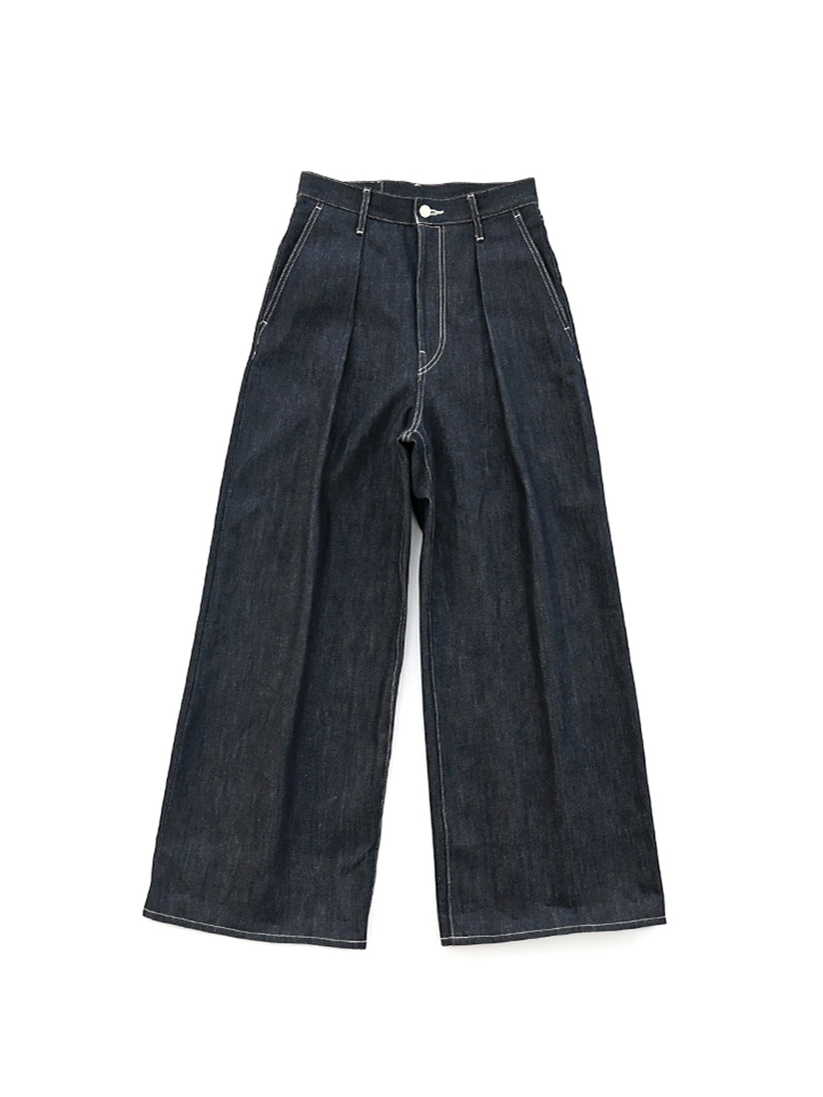 Graphpaper(グラフペーパー) Selvage Denim Two Tuck Wide Pants