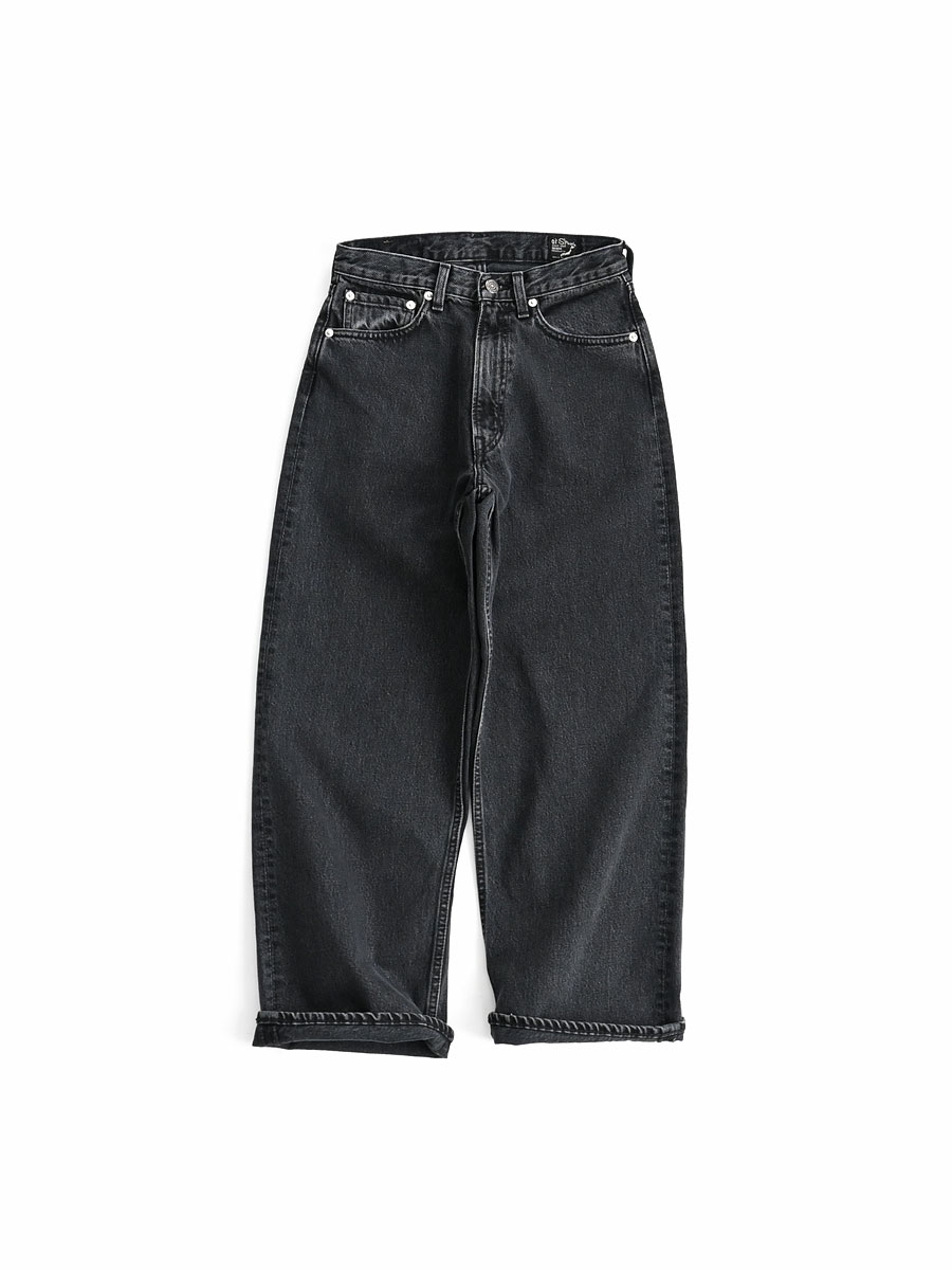orSlow(オアスロウ) SUPER DADS DENIM PANTS - BLACK