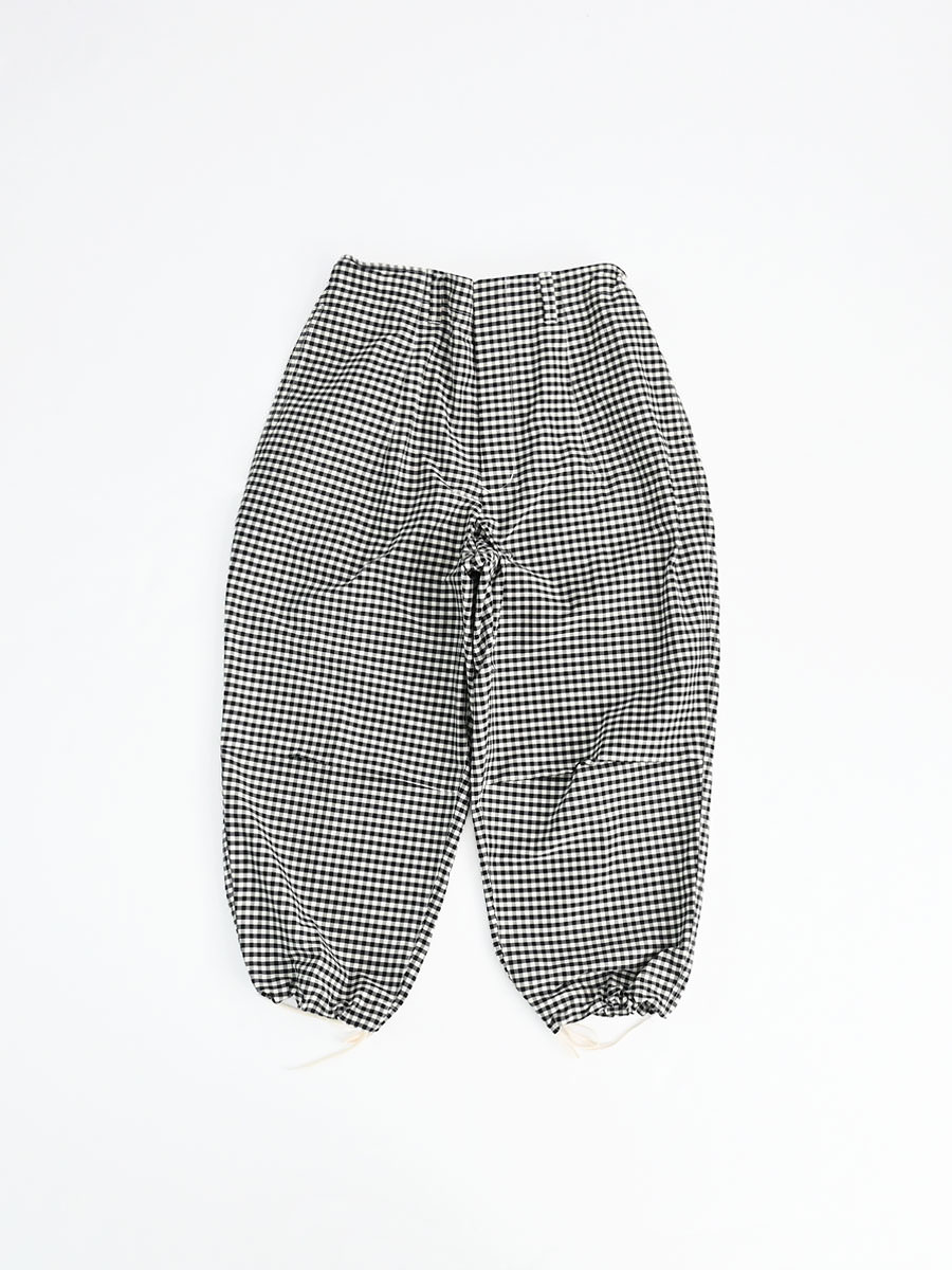 HAVERSACK(ハバーサック) コットンシルクギンガムチェック ワークパンツ