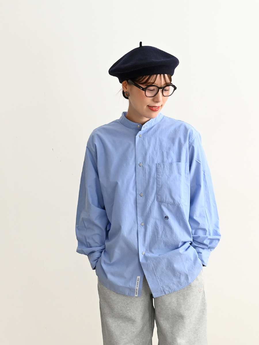nanamica（ナナミカ）Band Collar Wind Shirt (全3色)