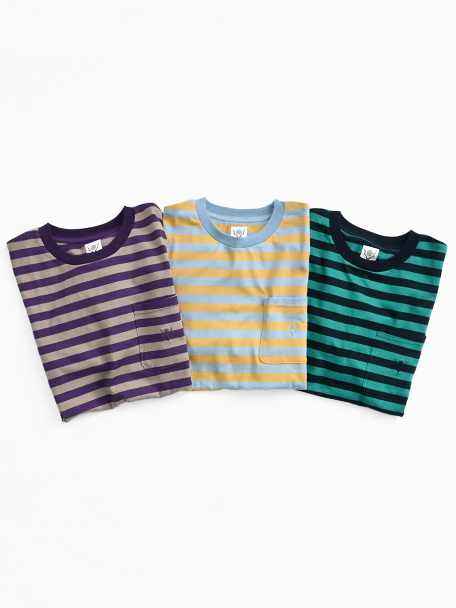 South2 West8(サウスツー ウエストエイト) L/S Round Pocket Tee