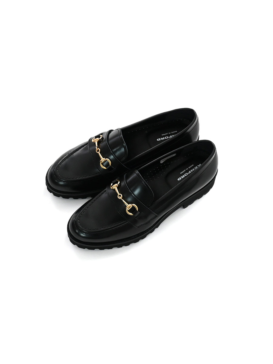 KENFORD (ケンフォード)　WOMENS TANK SOLE BIT LOAFERS / BLACK