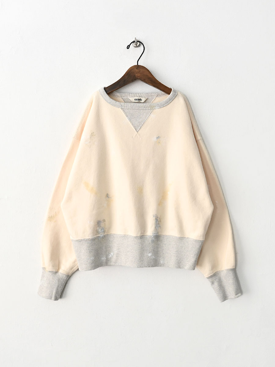 Oblada(オブラダ)  PAINT W GAZETTE SWEAT
