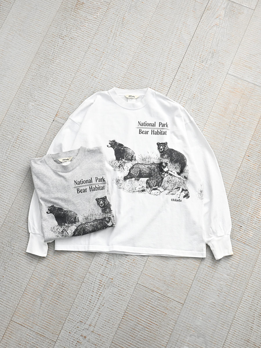 Oblada(オブラダ) BEAR LONG TEE