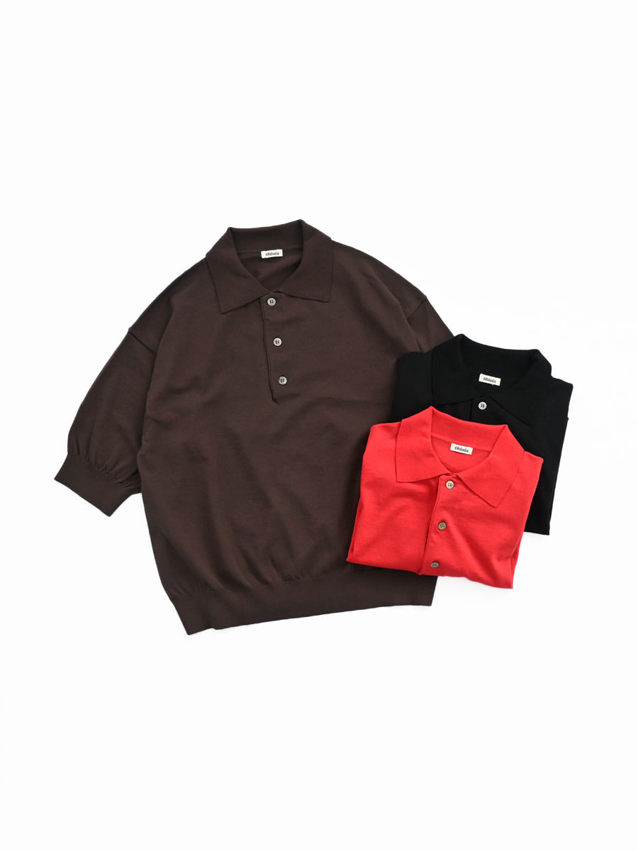 Oblada(オブラダ) SUMMER HENRY POLO KNIT