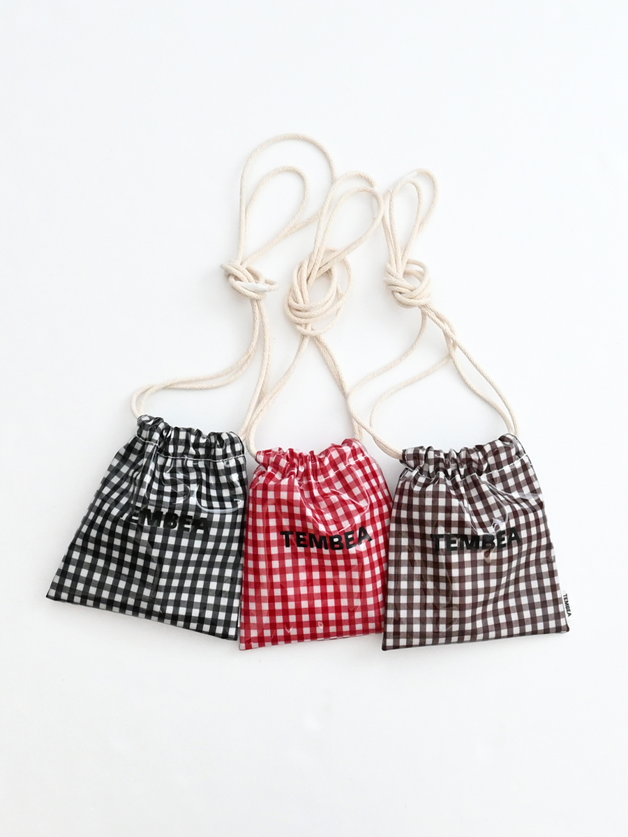 TEMBEA(テンベア) 巾着 POCHETTE-GINGHAM