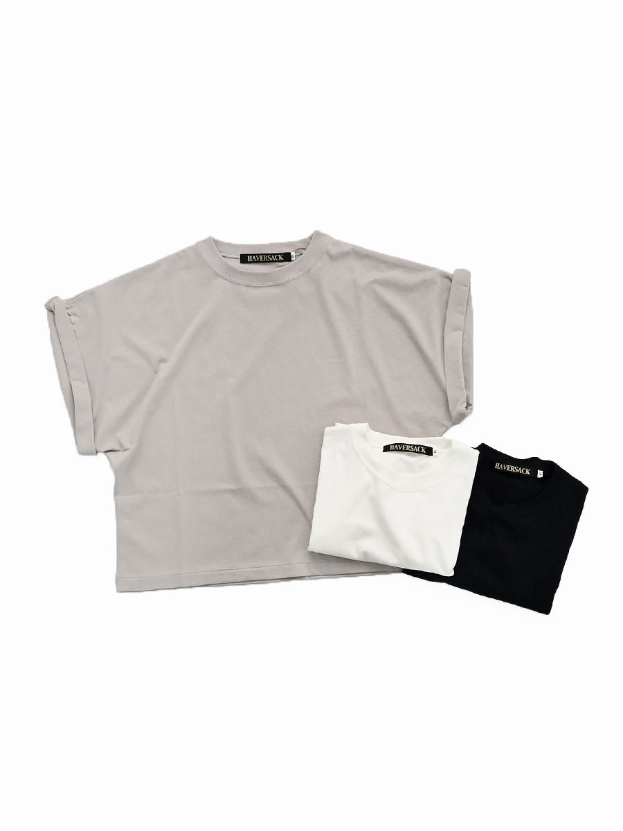 HAVERSACK(ハバーサック)　コットンサイロ天竺 クルーネック Tシャツ