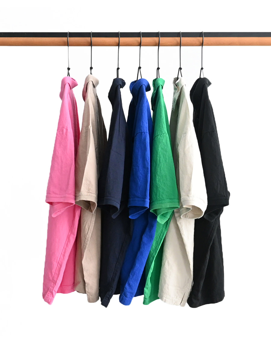 maillot (マイヨ)　Linen Rich Polo Shirt-Tee (リネンリッチポロシャツTee) MAS-24116