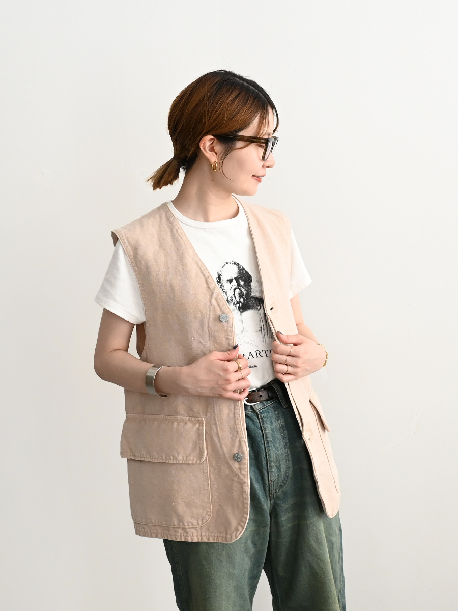 キャプテンサンシャイン　Padding Over Vest 36 ネイビー KAPTAIN SUNSHINE キャプテンサンシャイン Over Vest