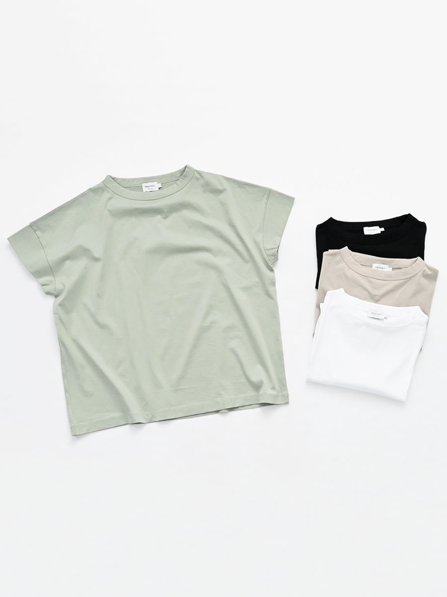 handvaerk(ハンドバーグ)　60/2 ボトルネックS/S Tシャツ
