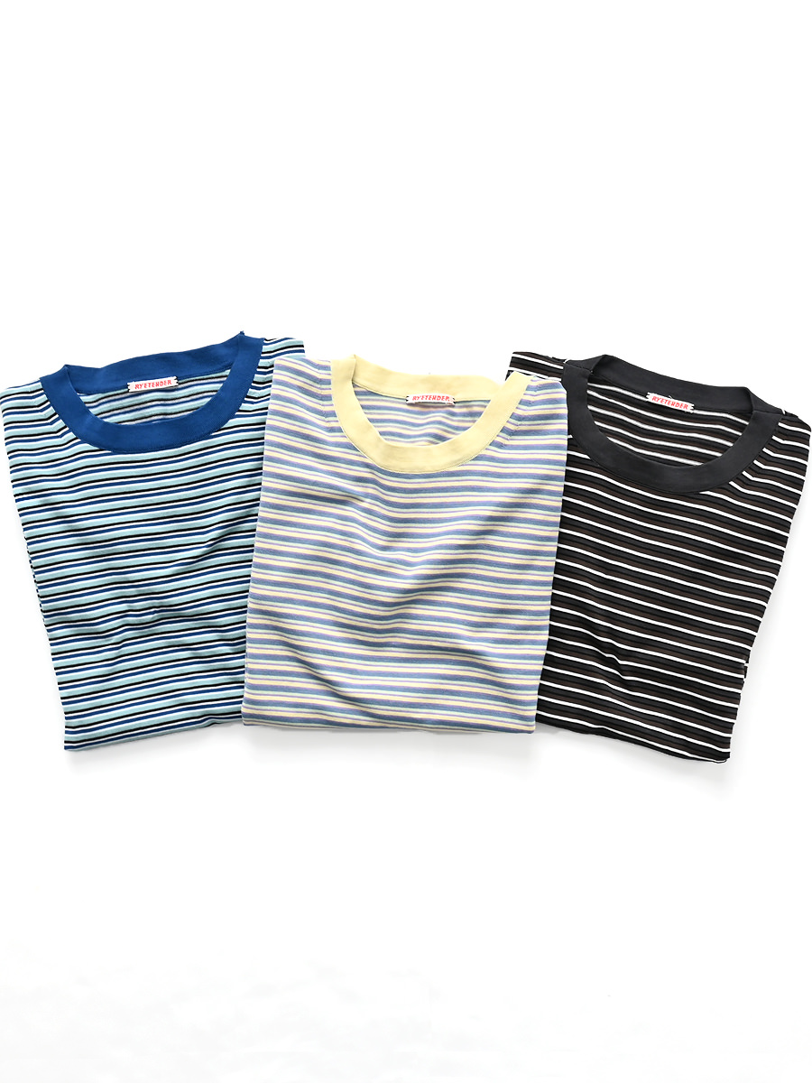 【30%OFF】RYE TENDER（ライテンダー） MERCER L/S TEE-STRIPE