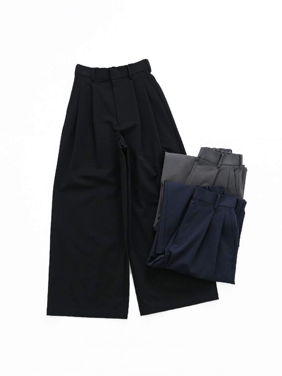 Graphpaper(グラフペーパー) Compact Ponte Two Tuck Wide Pants