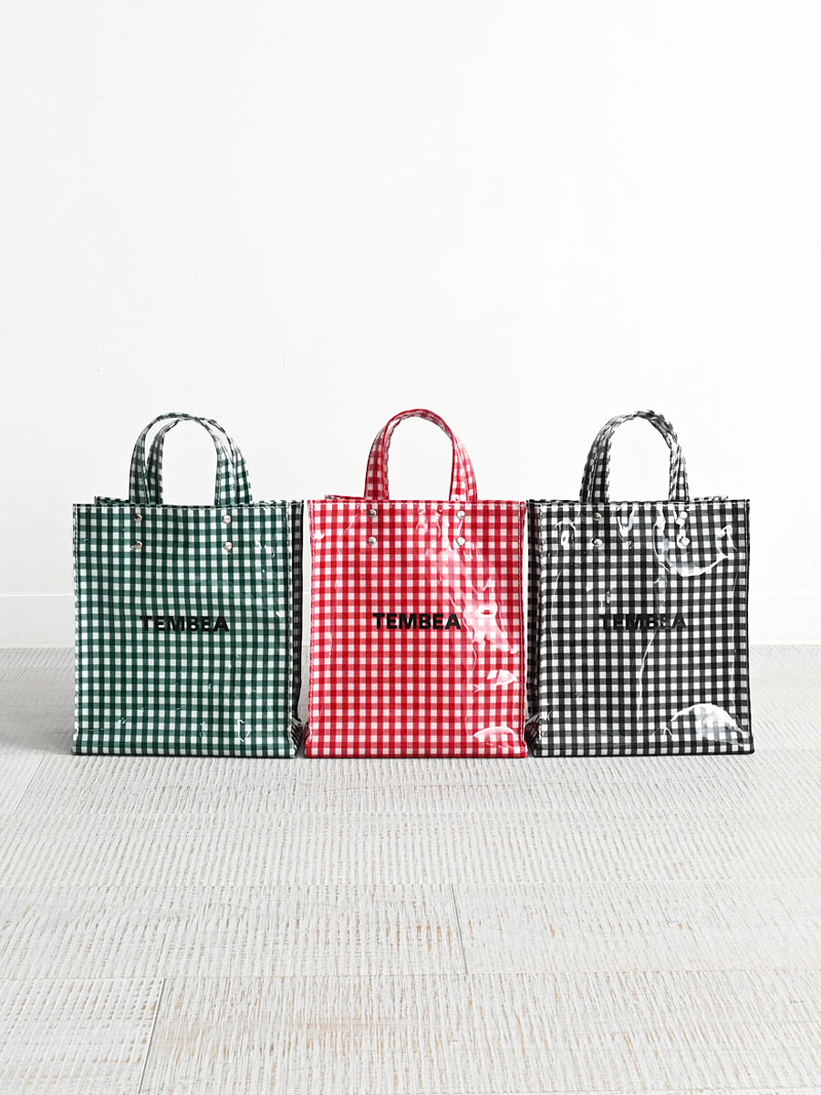 TEMBEA(テンベア) PAPER TOTE SMALL GINGHAM