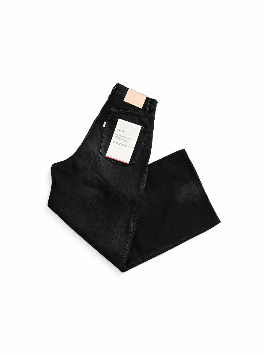 Graphpaper(グラフペーパー) Selvage Denim Two Tuck Wide Pants -BLACK DARK FADE-