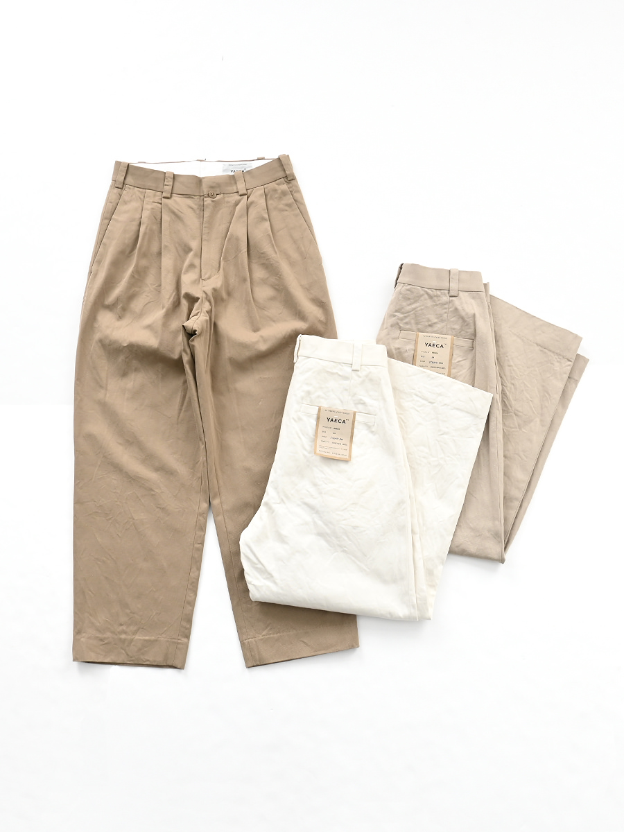 YAECA(ヤエカ) 2タックテーパードチノ (65604)