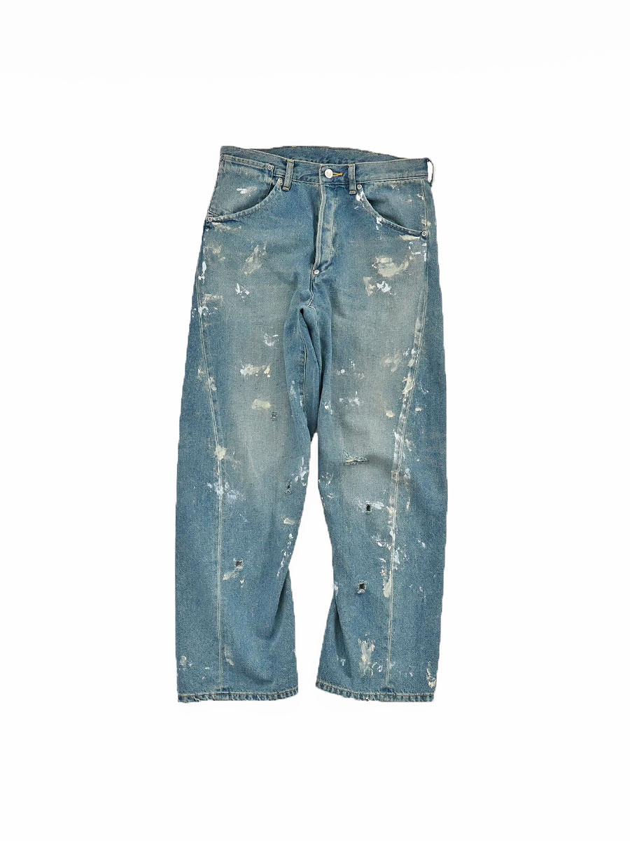 SOPHIE TALKS ABOUT THE WEATHER(ソフィー トークス アバウト ザ ウェザー) BACK CINCH JEANS PAINT