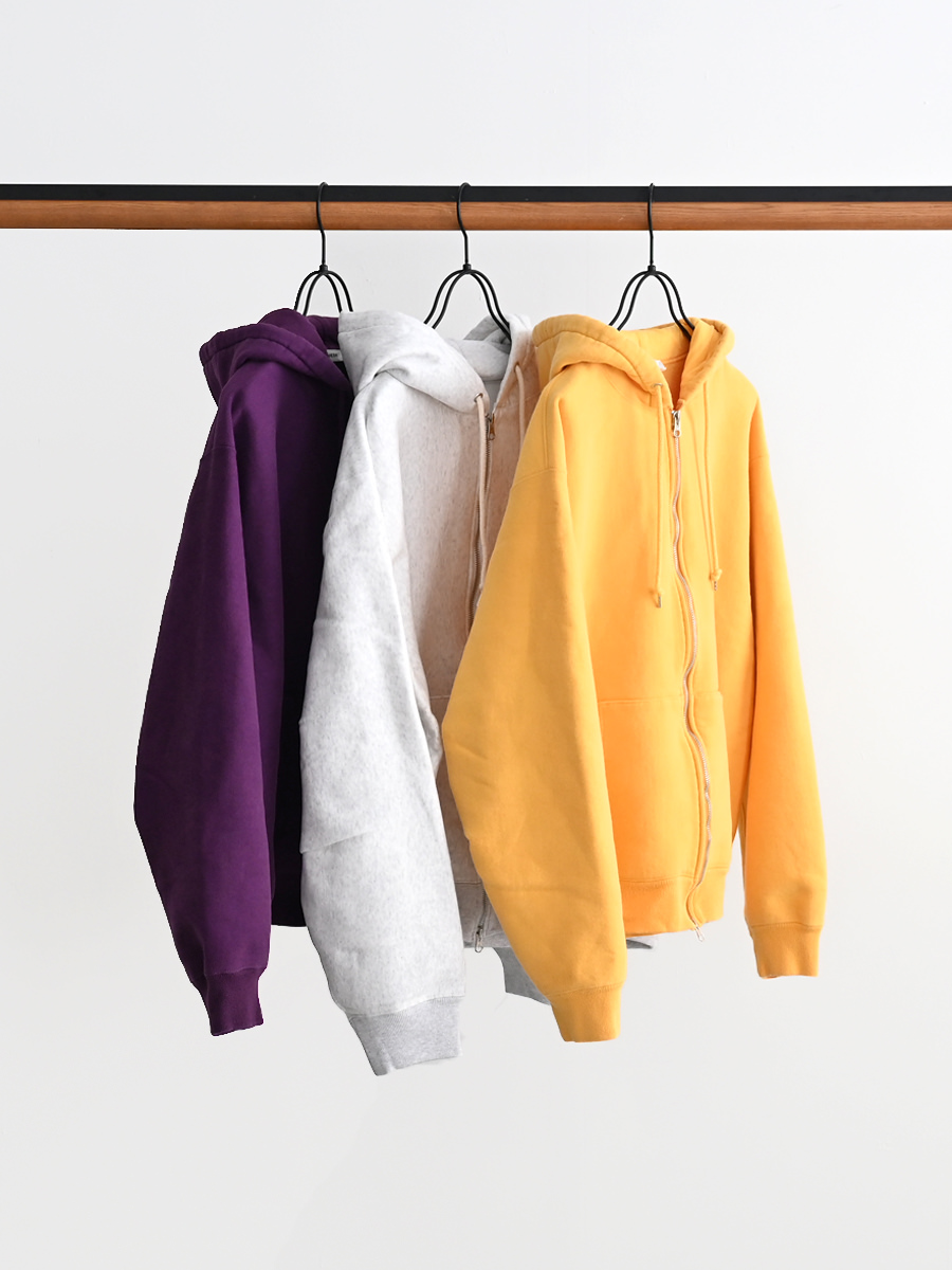 PHEENY(フィーニー) Athletic fleece zip up hoodie