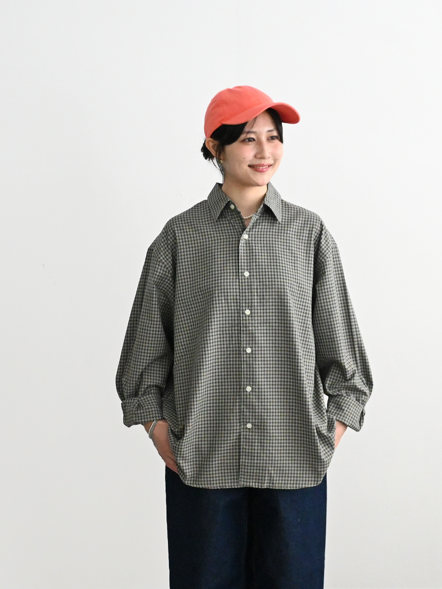 PARROTT CANVAS(パロットキャンバス) PCM Regular Shirt - Small Check (全2色)