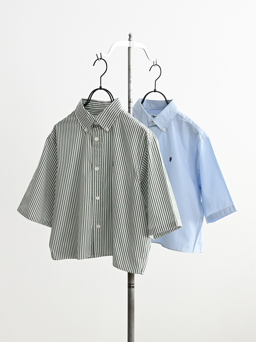 Gymphlex (ジムフレックス)　コットンブロード ショート ボタンダウン半袖シャツ