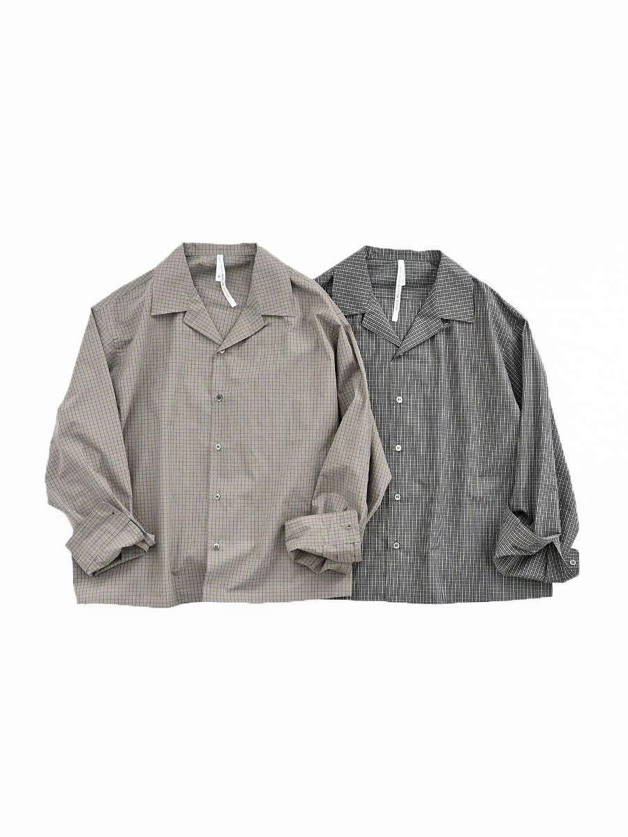 SOPHIE TALKS ABOUT THE WEATHER(ソフィー トークス アバウト ザ ウェザー) OPEN COLLAR SHIRT