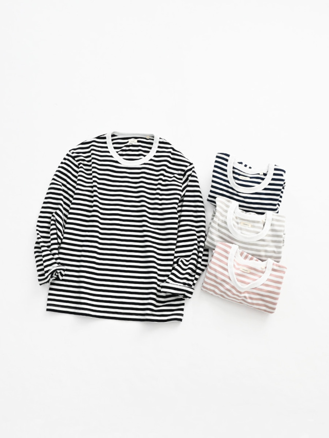 【40%OFF】nanamica（ナナミカ） COOLMAX Stripe Jersey L/S Tee
