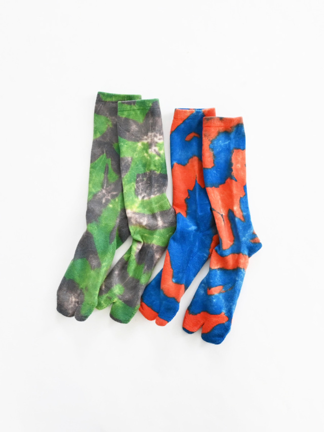 【30%OFF】NODAL (ノーダル) × ill (イル)　メリノウール タイダイ ソックス
