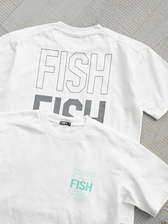 FiSH'S (フィッシュ)　ビッグロゴ プリントTee #C