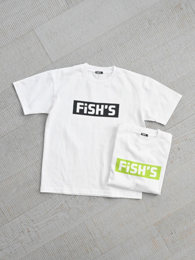 FiSH'S (フィッシュ)　ボックスロゴ プリントTee #A