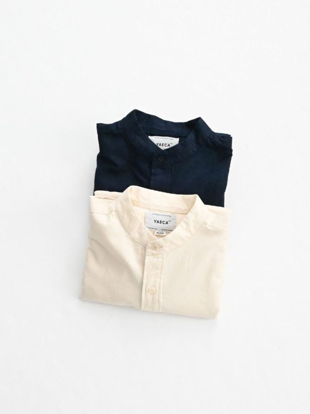 YAECA (ヤエカ)　スタンドカラーシャツ (15137)