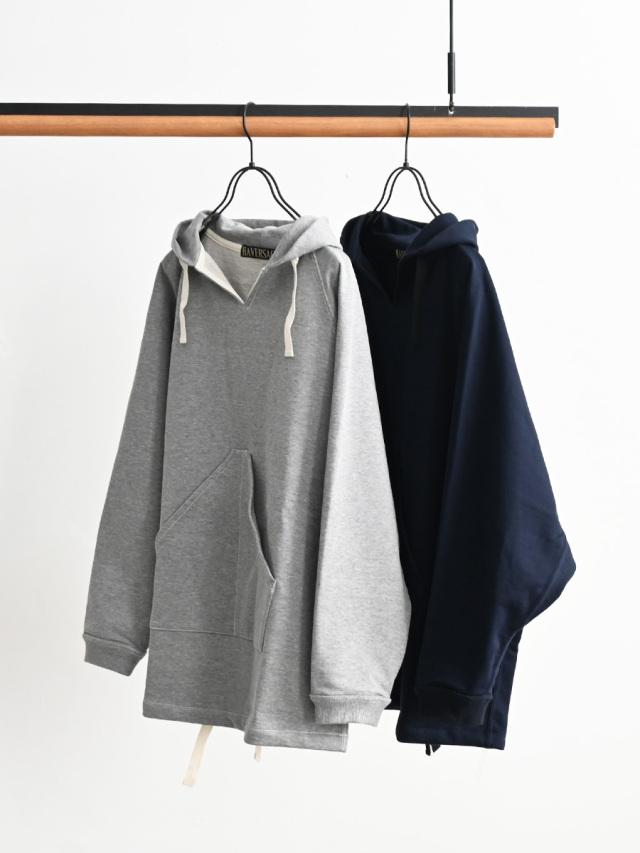 HAVERSACK(ハバーサック)  ハイゲージ裏毛 ラグランパーカー