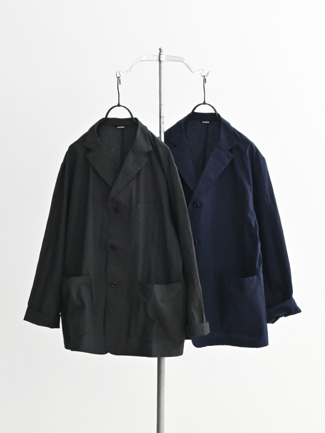 maillot mature (マイヨマチュア) C/L Cloth Jacket Shirt (コットンリネン・ジャケットシャツ) MAO-26150