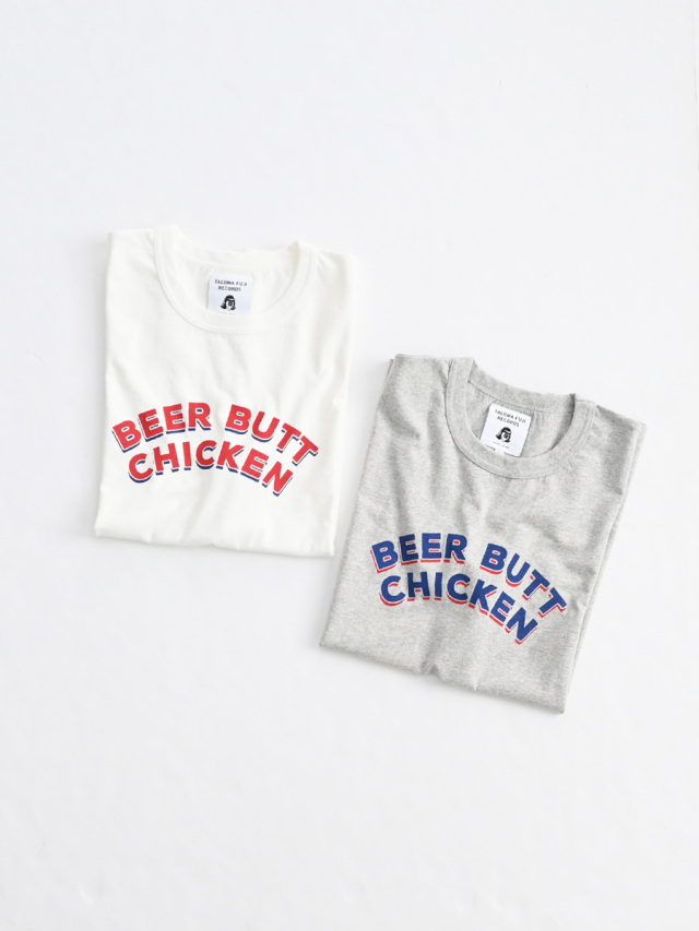 TACOMA FUJI RECORDS(タコマフジレコード) BEER BUT CHICKEN Tee designed by Motonobu Nakamura