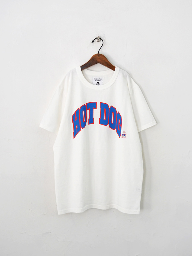 TACOMA FUJI RECORDS(タコマフジレコード) HOT DOG COLLEGE LOGO Tee designed by Shuntaro Watanabe