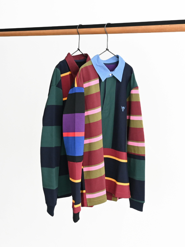 South2 West8(サウスツー ウエストエイト) RUGGER SHIRT - COTTON PLAINSTITCH / CRAZY PATTERN