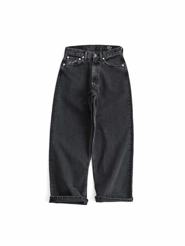 orSlow(オアスロウ) SUPER DADS DENIM PANTS - BLACK
