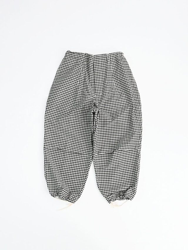 HAVERSACK(ハバーサック) コットンシルクギンガムチェック ワークパンツ