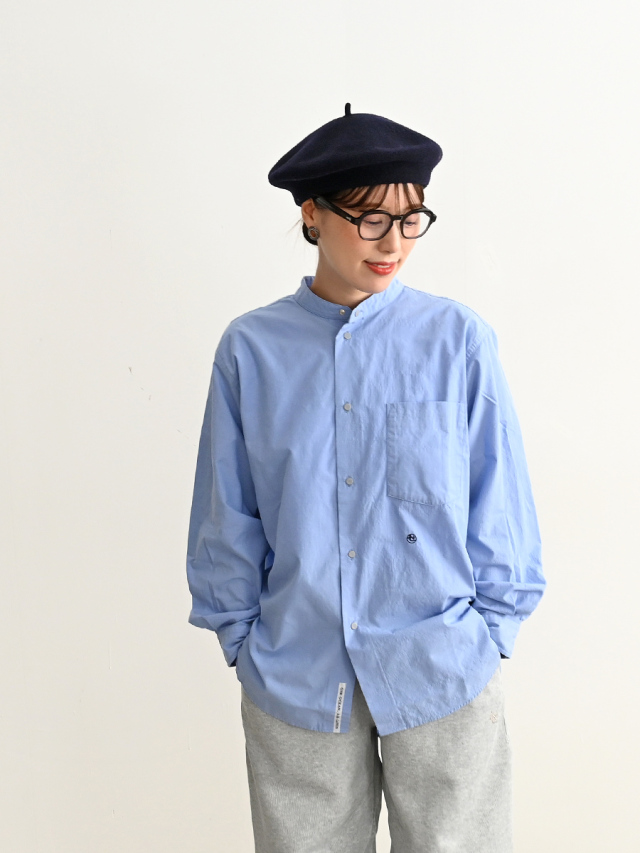 nanamica（ナナミカ） Band Collar Wind Shirt (全3色)