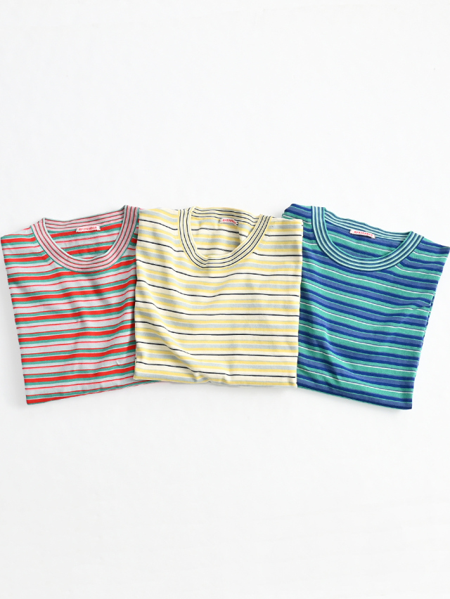 RYE TENDER（ライテンダー）  CENTRE TEE - MIX STRIPE