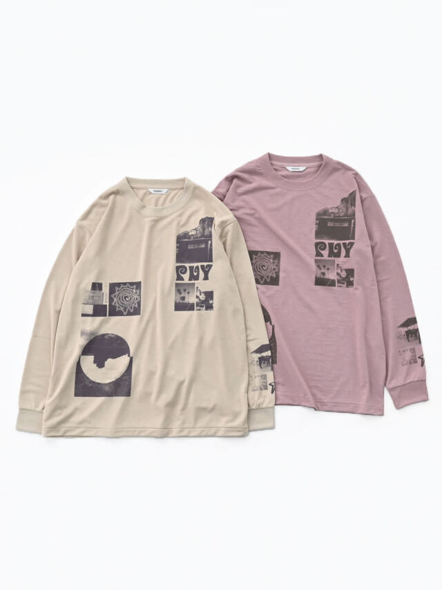 PHEENY(フィーニー)　Recycled Polyester Photo L/S Tee