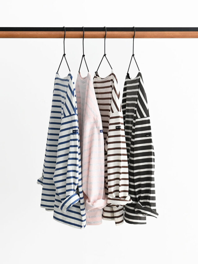 SAINT JAMES (セントジェームス)　MORLAIX LOOSE BORDER (モーレルーズドロップショルダーボーダー)